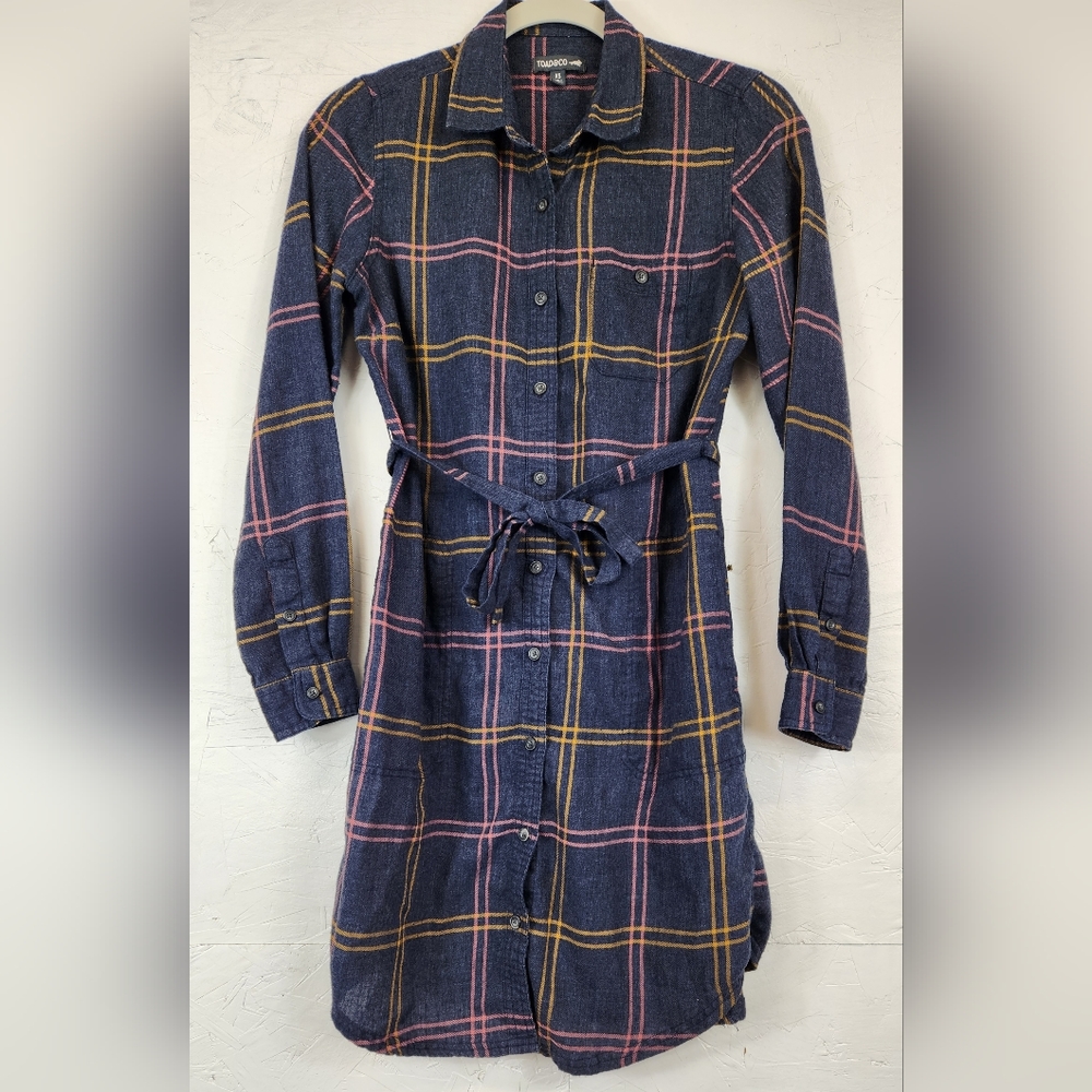 Toad&Co Re-Form Flannel Shirtdress size XS‎